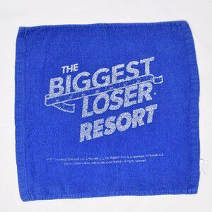Biggest Loser Resort Hand Towel 5k 10k Race Swag Blue White TV Reality Show Gym